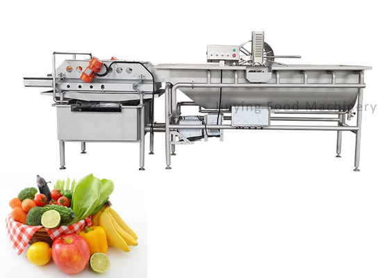 4.8KW Vegetable and Fruit Washing Machine with 1000KG/H Capacity