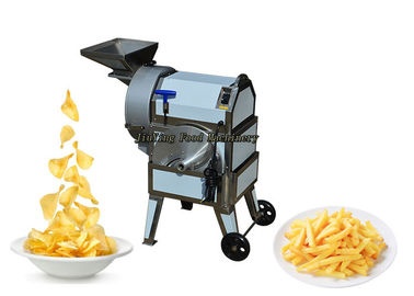 Multifunctional Vegetable Processing Equipment / Potato Chips Cutter Strip French Fries Making Machine