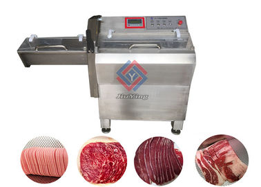 400kg/h Meat Processing Machine Adjustable Cutting Size Frozen Cheese Suasage Slicing Machine