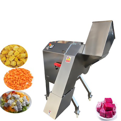 Stainless Steel Vegetable Dicer Machine 3D Mango Onion Fruit Processing Equipment