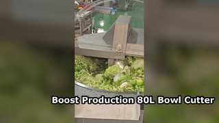 80L শিল্প বোল কাটার উচ্চ গতির মাংস প্রসেসর